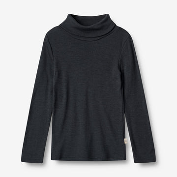 Wheat Wool Uld Rullekrave Aksel Jersey Tops and T-Shirts 1432 navy
