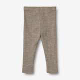 Wheat Wool Uld/Silke Leggings Agi | Baby Legging 3204 khaki melange