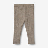 Wheat SMU Uld/Silke Leggings Agi | Baby Legging 3204 khaki melange