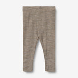 Wheat Wool Uld/Silke Leggings Agi | Baby Legging 3204 khaki melange