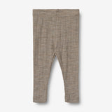 Wheat SMU Uld/Silke Leggings Agi | Baby Legging 3204 khaki melange