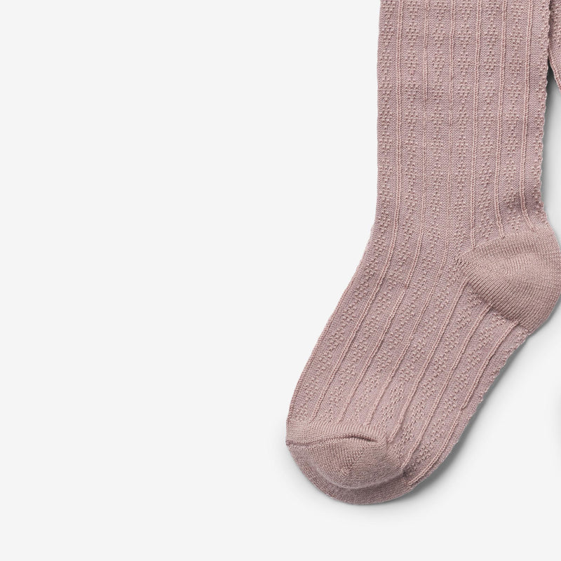 Wheat Main Uld Strømpebukser Karla Socks/Tights 1135 dry rose