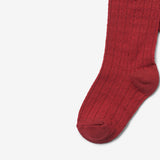 Wheat Main Uld Strømpebukser Karla Socks/Tights 2080 cherry red