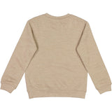 Wheat Main Uld Sweatshirt Broderet Grævling Sweatshirts 3204 khaki melange