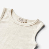 Wheat SMU Uld Undertrøje Iggy T-Shirt 1141 eggshell melange