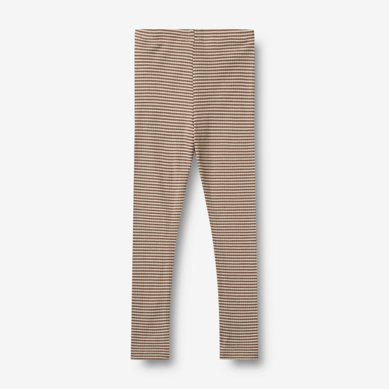 Wheat Wool Uldleggings Agi Legging 9578 wood stripe