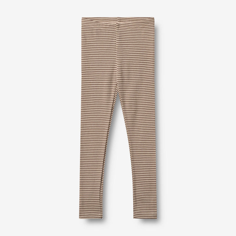 Wheat Wool Uldleggings Agi Legging 9578 wood stripe