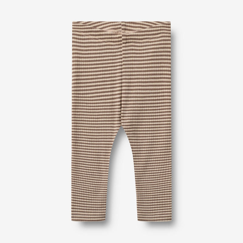Wheat Wool Uldleggings Agi Legging 9578 wood stripe