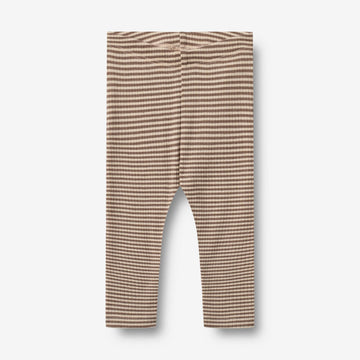 Wheat Main Uldleggings Agi Legging 9578 wood stripe