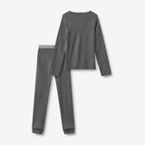 Wheat Outerwear Uldsæt Baselayer 9619 dark charcoal