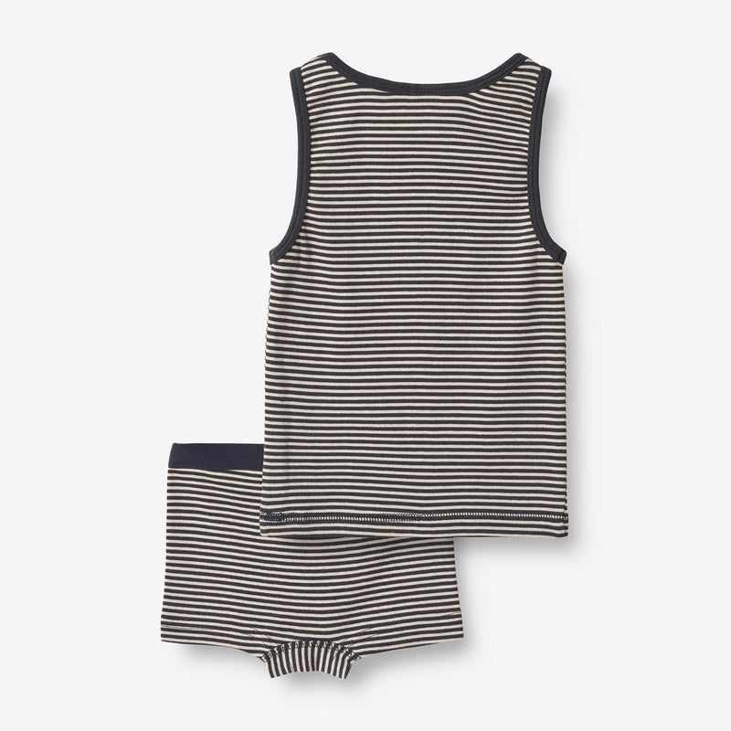 Wheat Main  Undertøj Lui Home 1436 navy night stripe