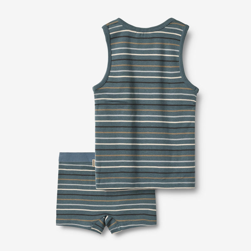 Wheat Main Undertøj Lui Underwear/Bodies 9547 blue multi stripe