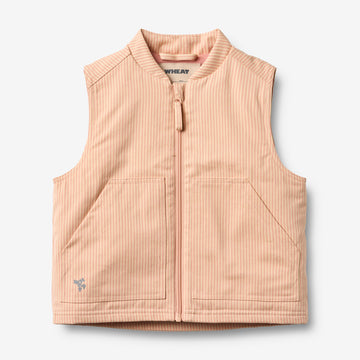 Wheat Outerwear Vest Herne Vest 1198 rose stripe