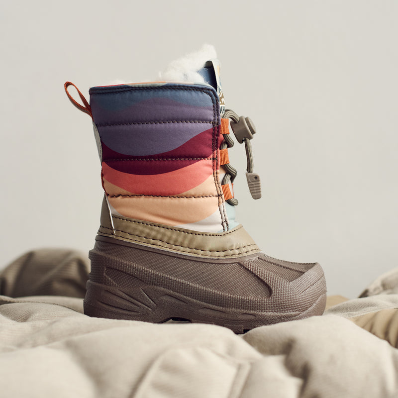 Wheat Footwear Vinterstøvle Aleex Winter Footwear 1236 rainbow waves