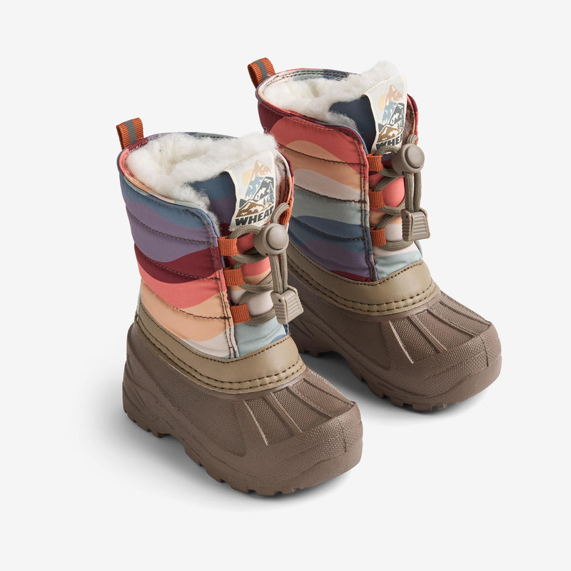 Wheat Footwear Vinterstøvle Aleex Winter Footwear 1236 rainbow waves