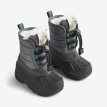 Wheat Footwear Vinterstøvle Aleex Winter Footwear 9872 dark reflective map
