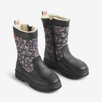 Wheat Footwear Vinterstøvle Koa Tex Winter Footwear 9670 dark charcoal flowers