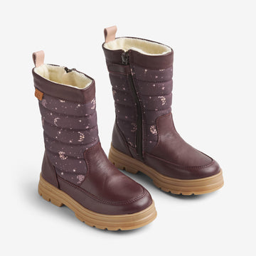 Wheat Footwear Vinterstøvle Koa Tex Winter Footwear 9675 plum truffle stars