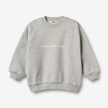 Wheat Collab Wheat x Pernille Teisbæk | Crewneck Allo Sweatshirts 0105 grey melange