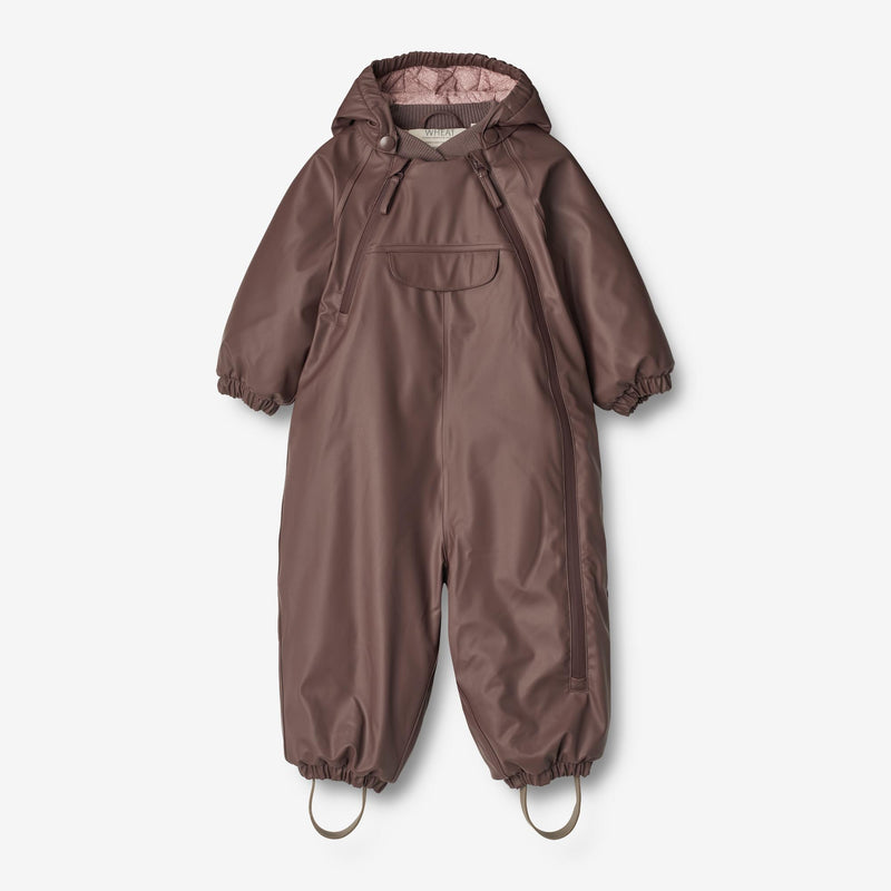 Wheat Outerwear Gummi Flyverdragt Evig | Baby Snowsuit 3118 eggplant