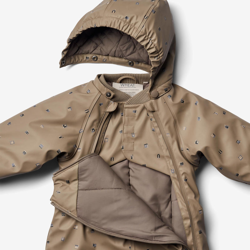 Wheat Outerwear Gummi Flyverdragt Evig | Baby Snowsuit 0227 dry grey houses