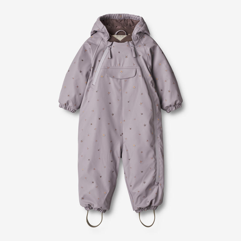 Wheat Outerwear Gummi Flyverdragt Evig | Baby Snowsuit 1347 lavender flowers
