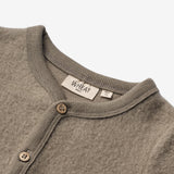 Wheat Wool Filtet Uld Cardigan | Baby Sweatshirts 0099 grey stone
