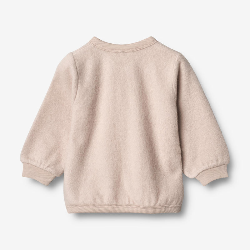 Wheat Wool Filtet Uld Cardigan | Baby Sweatshirts 1356 pale lilac