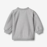 Wheat Wool  Filtet Uld Cardigan | Baby Sweatshirts 1524 winter sky