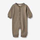 Wheat Wool Uld Fleece Heldragt | Baby Jumpsuits 0099 grey stone