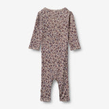 Wheat Wool Uld Heldragt | Baby Jumpsuits 1493 purple flowers
