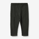 Wheat Main  Uld Strikbukser Neel | Baby Trousers 0025 black coal