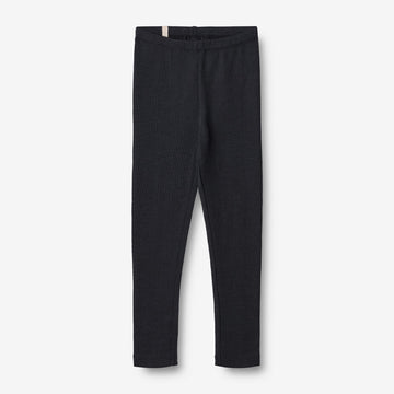 Wheat Wool  Uld Leggings Leggings 1432 navy
