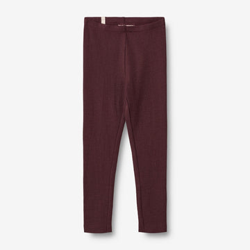 Wheat Wool  Uld Leggings Leggings 2118 aubergine