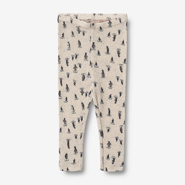 Wheat Wool  Uld Leggings | Baby Leggings 9512 penguins on ice
