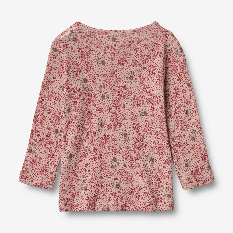 Wheat Wool Langærmet Uld T-shirt | Baby Jersey Tops and T-Shirts 2392 cherry flowers