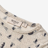 Wheat Wool Langærmet Uld T-shirt | Baby Jersey Tops and T-Shirts 9512 penguins on ice