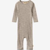 Wheat Main Wool silk jumpsuit Frankie Jumpsuit 3204 khaki melange