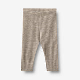 Wheat Main Wool silk leggings Agi Legging 3204 khaki melange