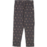 Wheat Main Bukser Carla Trousers 0035 black flowers