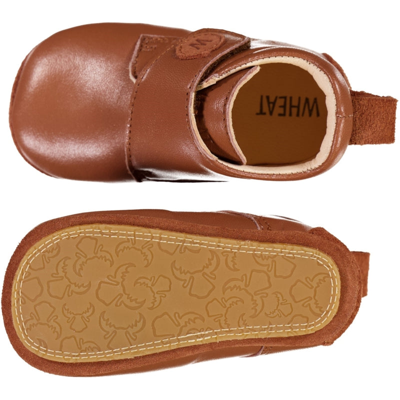 Wheat Footwear Dakota Indendørs Læder Sko Indoor Shoes 5304 amber brown