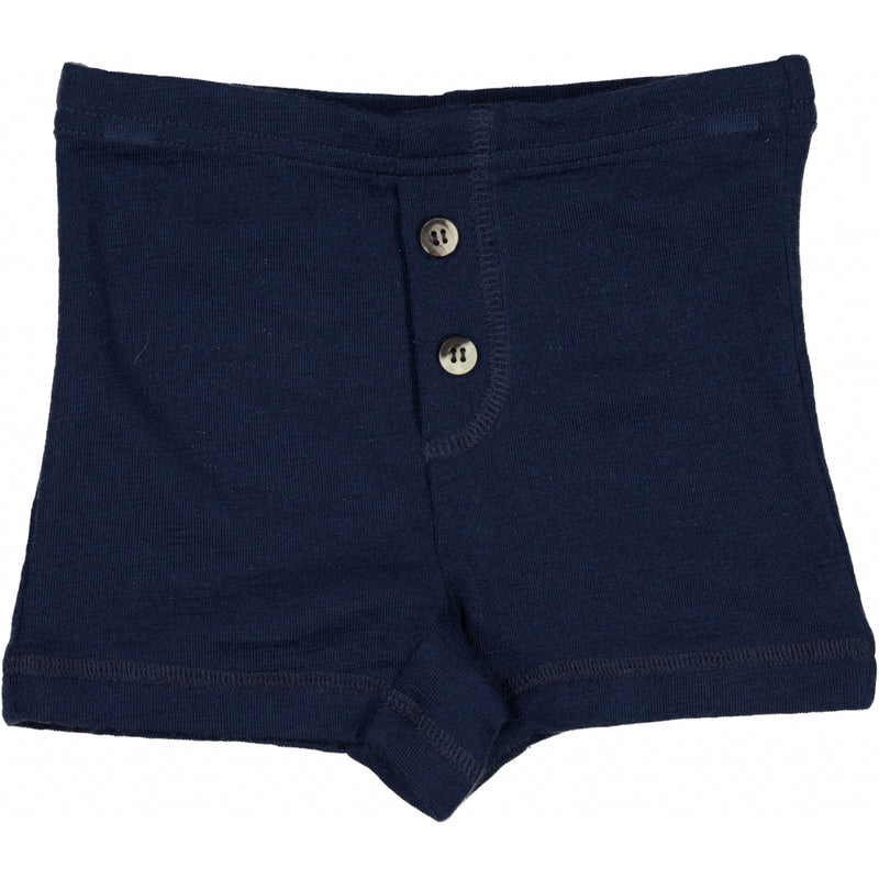 Wheat Wool Drenge Uld Boxershorts Underwear/Bodies 1432 navy 