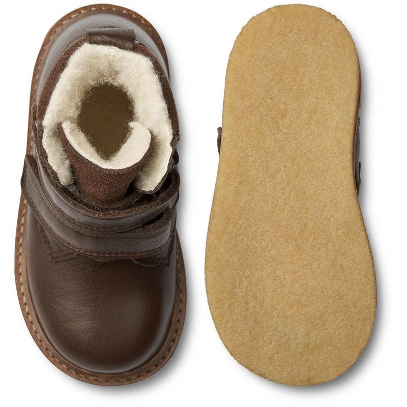 Wheat Footwear Hanan Velcro Tex Støvle Crepe 3000 brown