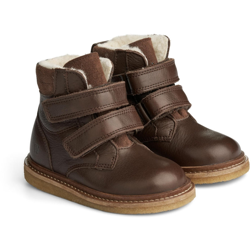 Wheat Footwear Hanan Velcro Tex Støvle Crepe 3000 brown