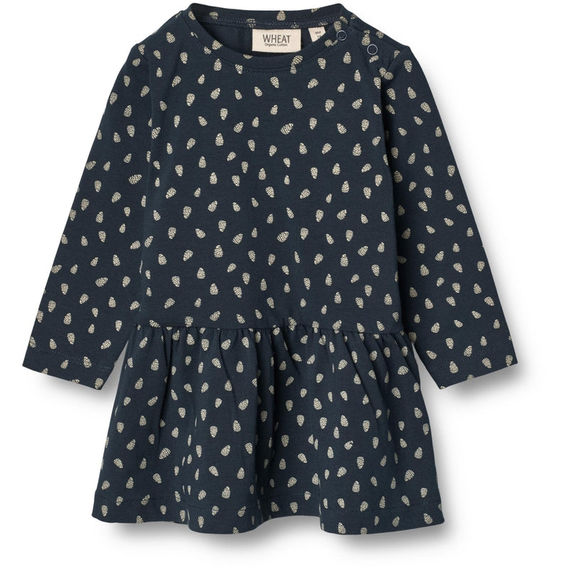 indgang Touhou Fugtig Jersey Kjole Bessie - navy sprucecone – Wheat.dk