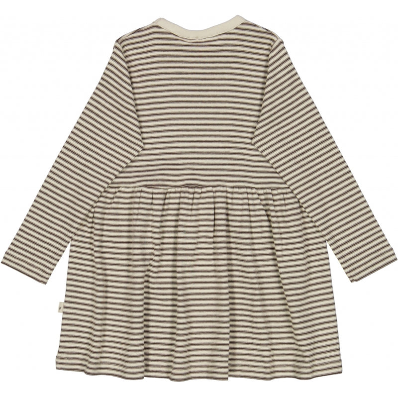 Wheat Main Jersey Kjole Broderet Bær Dresses 3054 mulch stripe