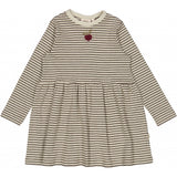 Wheat Main Jersey Kjole Broderet Bær Dresses 3054 mulch stripe