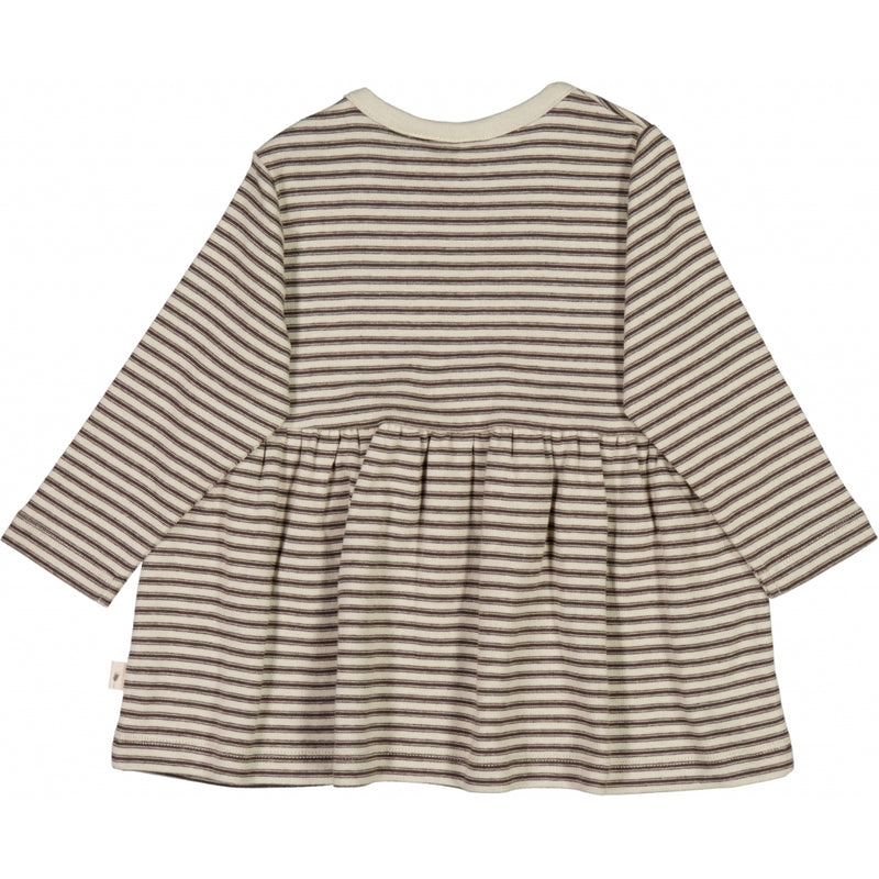 Wheat Main Jersey Kjole Broderet Bær Dresses 3054 mulch stripe