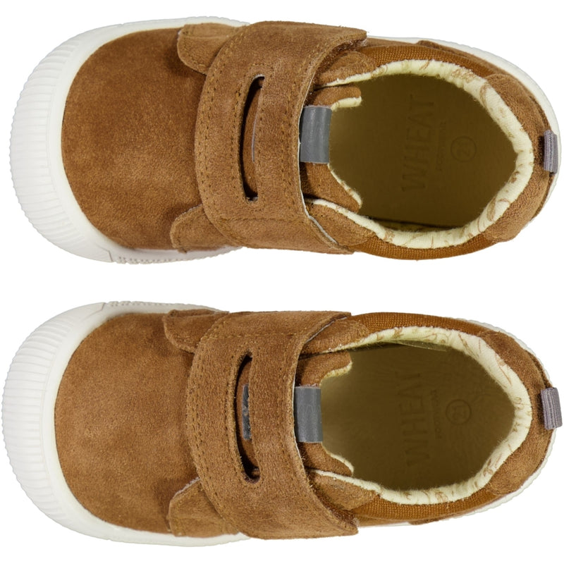 Wheat Footwear Kei Velcro Sko Prewalkers 5304 amber brown