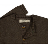 Wheat Klassisk Strik Cardigan Knitted Tops 3015 brown melange